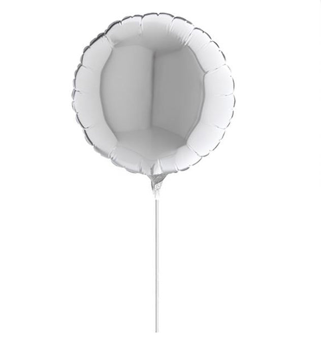 10" Mini Shape μπαλόνι Ασημί