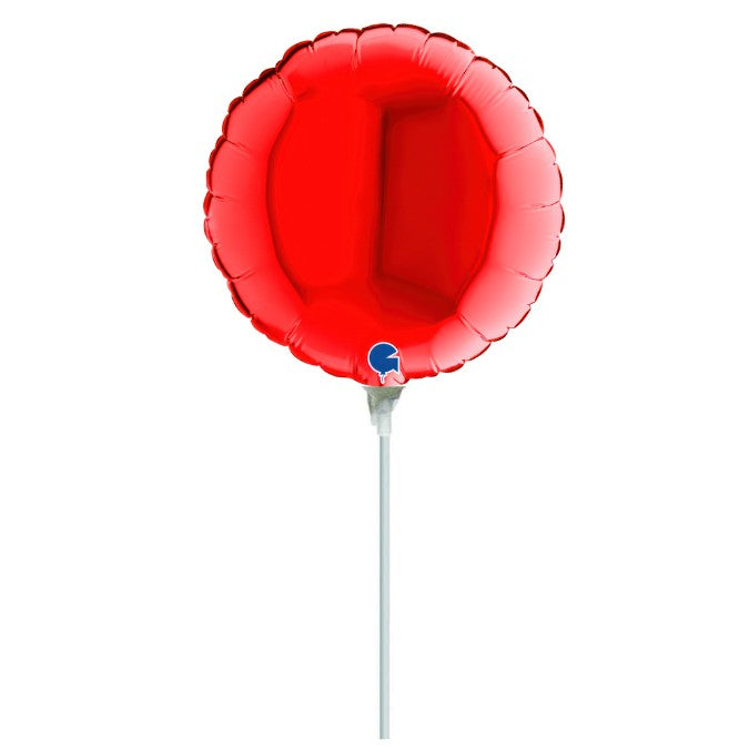 10" Mini Shape Μπαλόνι Στρογγυλό Κόκκινο