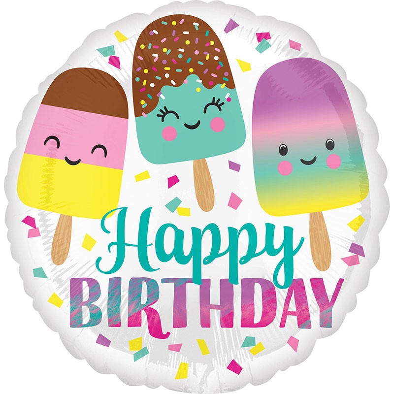 18'' Μπαλόνι Γοργόνα Άριελ - Happy Birthday