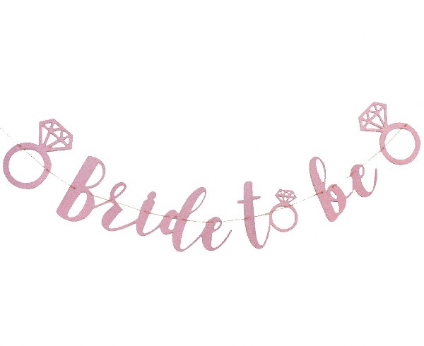 Γιρλάντα "Bride to Be" με γκλίτερ