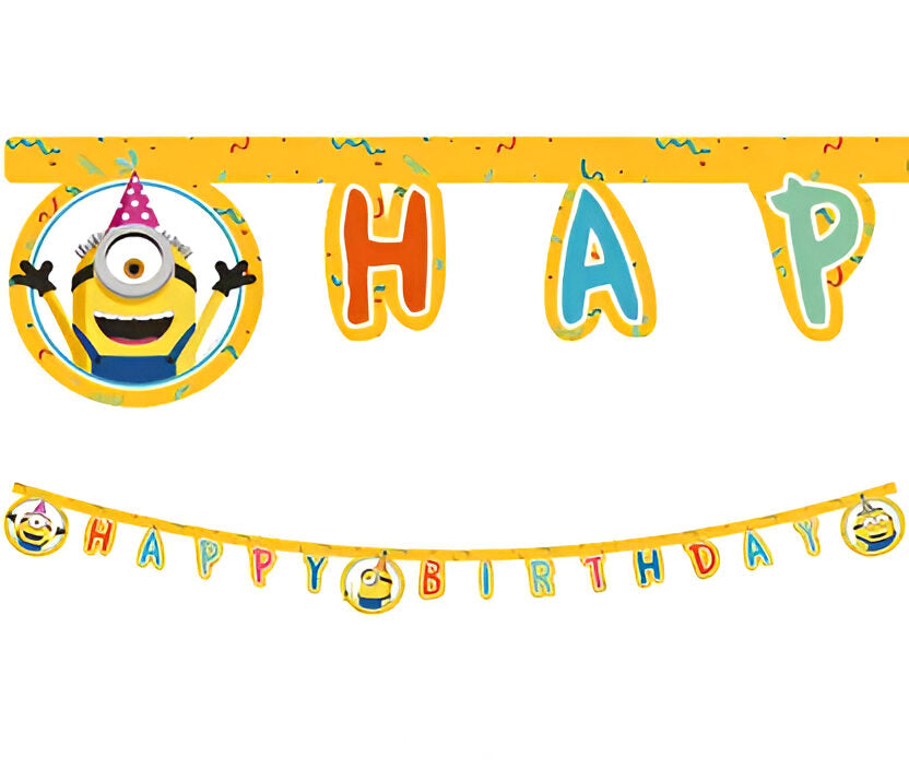 Γιρλάντα Happy Birthday Minions
