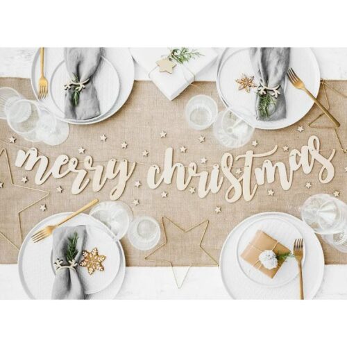 Γιρλάντα ξύλινη - Merry Christmas