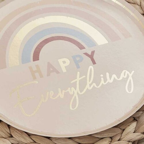 Πιάτα Ουράνιο Τόξο - Happy Everything (8 τεμ)