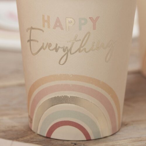 Ποτήρια Ουράνιο Τόξο - Happy Everything (8 τεμ)