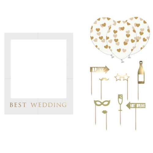Σετ photo Booth για Γάμο "Best Wedding"