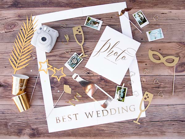 Σετ photo Booth για Γάμο "Best Wedding"