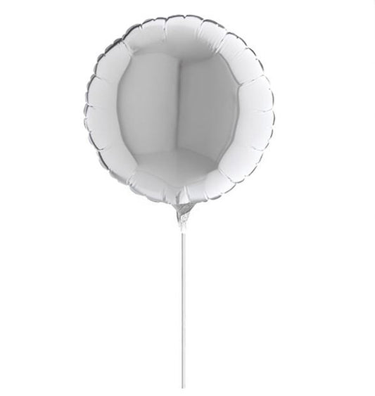 10" Mini Shape μπαλόνι Ασημί