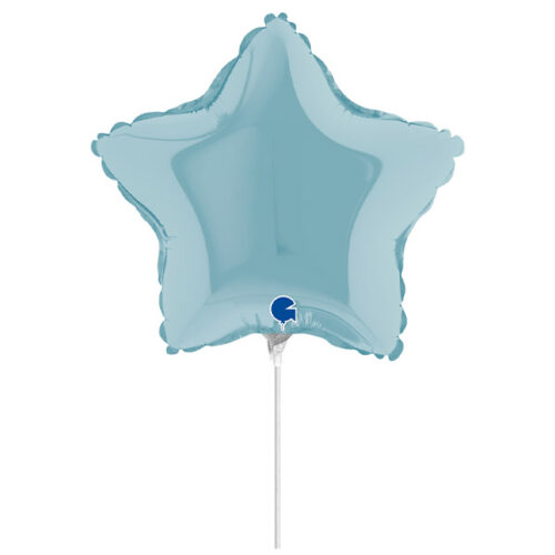 10" Mini Shape μπαλόνι Αστέρι πάστελ Γαλάζιο