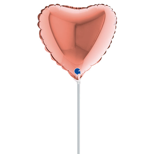 10” Mini Shape Μπαλόνι Rosegold Καρδιά Βαλεντίνου