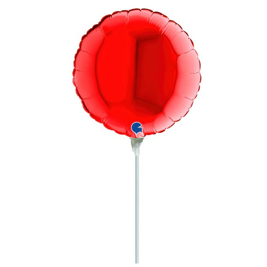10" Mini Shape Μπαλόνι Στρογγυλό Κόκκινο