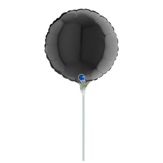 10" Mini Shape Μπαλόνι Στρογγυλό Μαύρο