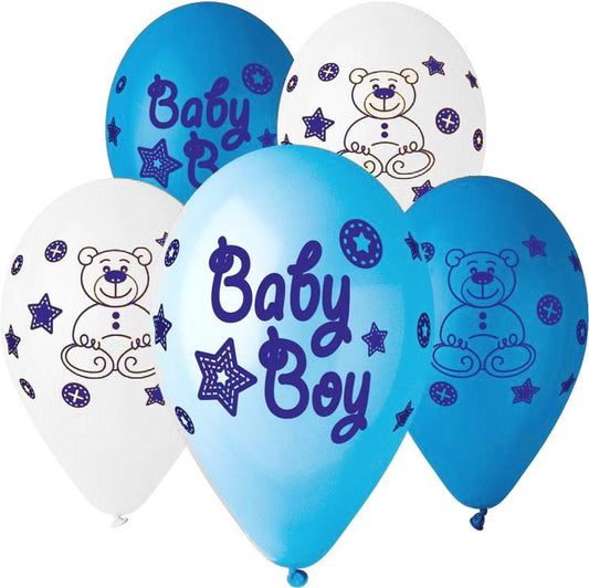 12" Μπαλόνι Baby Boy σκίτσο (25 τεμ)