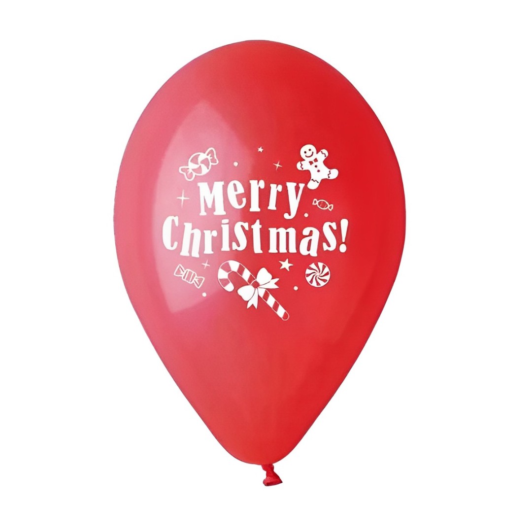 12" Μπαλόνι Merry Christmas Ζαχαρωτά (25 τεμ)