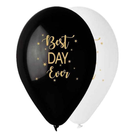 12" Μπαλόνι τυπωμένο Best Day Ever (25 τεμ)
