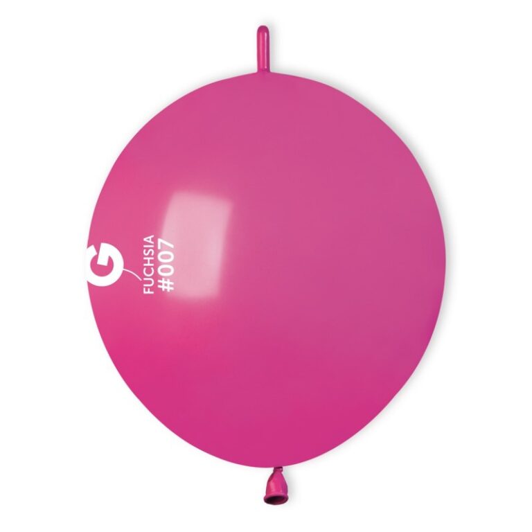 12″ Φούξια μπαλόνι Link-O-Loon με ουρίτσα (100 τεμ)