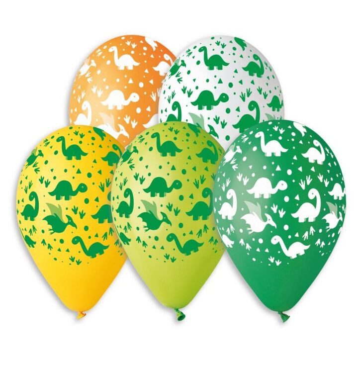 13″ Λάτεξ Μπαλόνια Δεινόσαυροι (25 τεμ)