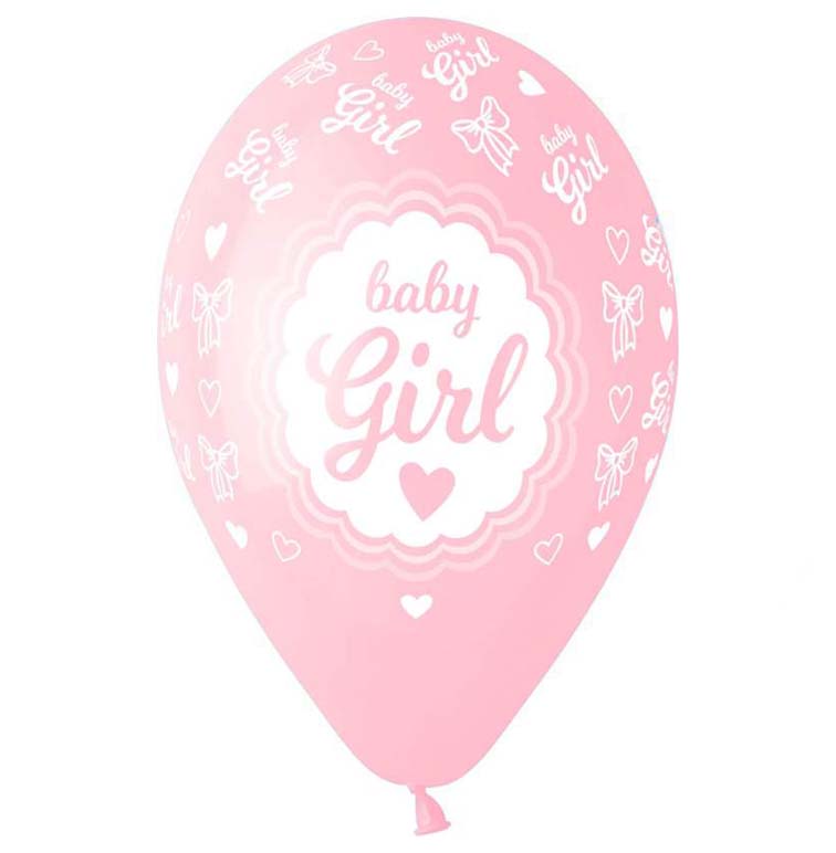 13" Μπαλόνι Baby Girl Κορνίζα (25 τεμ)
