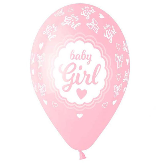 13" Μπαλόνι Baby Girl Κορνίζα (25 τεμ)