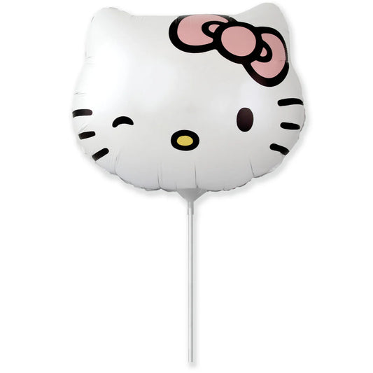 14'' Mini Shape μπαλόνι Hello Kitty κόκκινος φίογκος