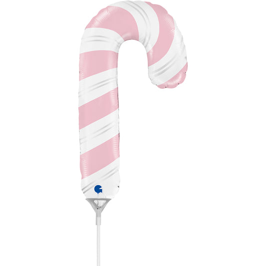 14" Mini Shape Μπαλόνι κόκκινο Candy Cane