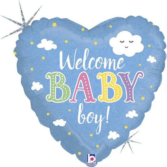 18'' Μπαλόνι Welcome Baby Boy