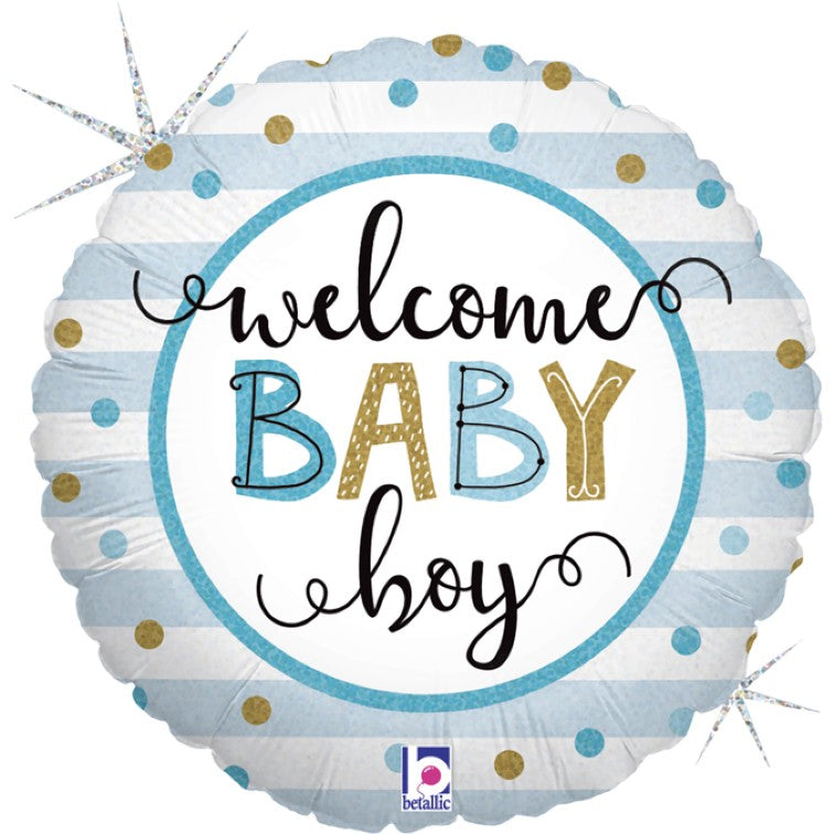 18'' Μπαλόνι Welcome Baby Boy