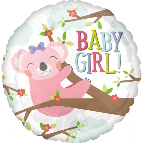 18″ Μπαλόνι Γέννησης Ριγέ Baby Girl