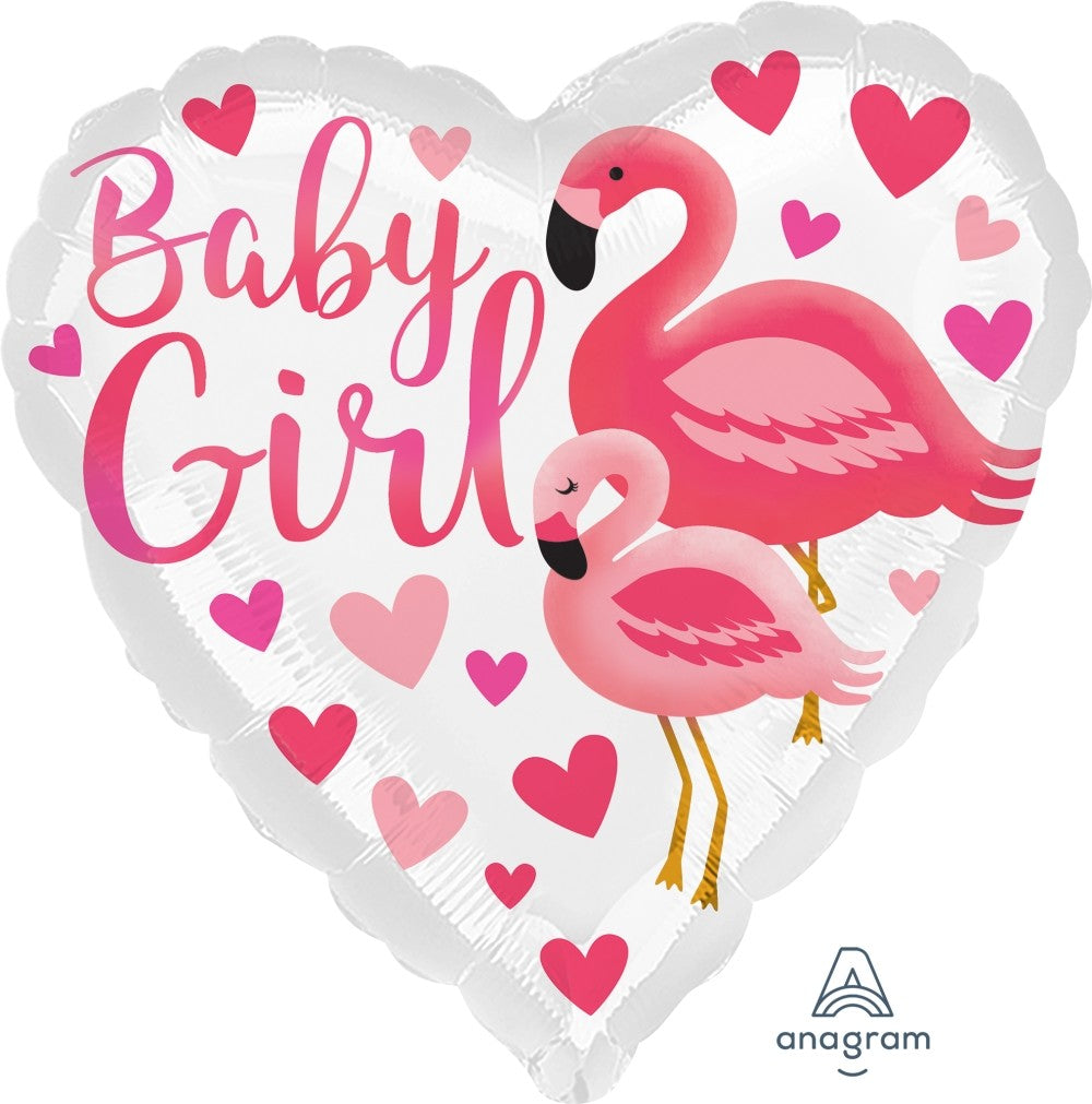 18″ Μπαλόνι Γέννησης Ριγέ Baby Girl