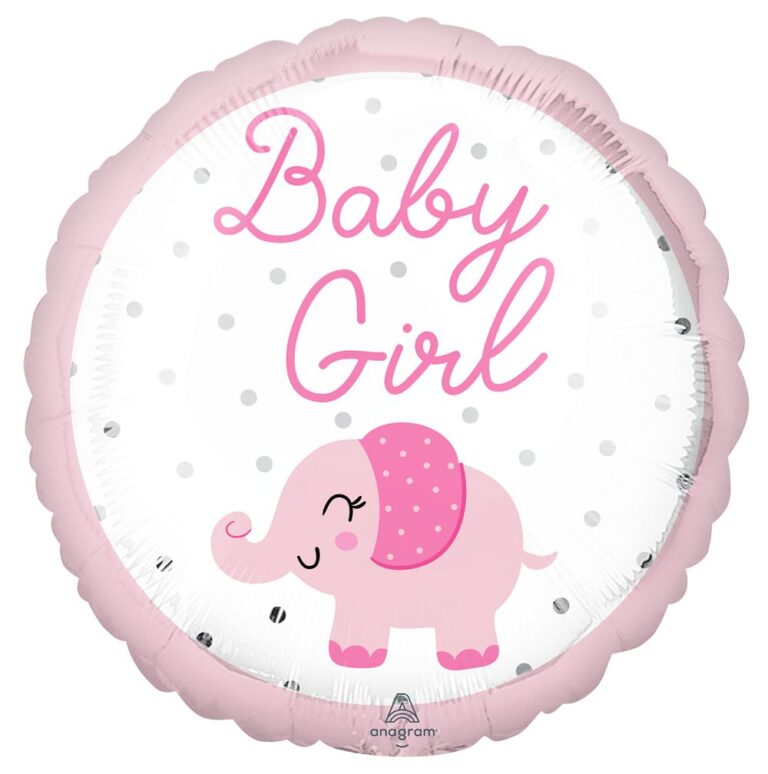 18″ Μπαλόνι Γέννησης Ριγέ Baby Girl