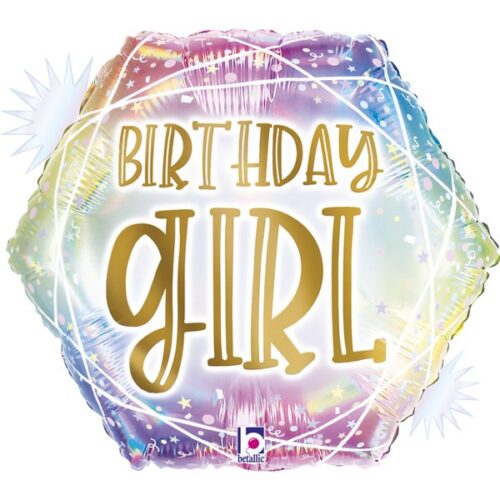 18'' Μπαλόνι Birthday Girl Λεοπάρ