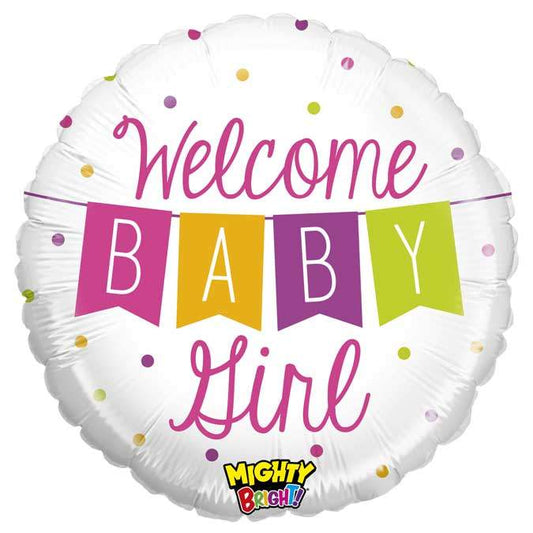 18" Μπαλόνι Welcome Baby Girl