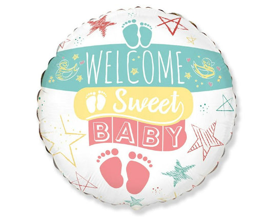 18" Μπαλόνι γέννησης Welcome Sweet Baby