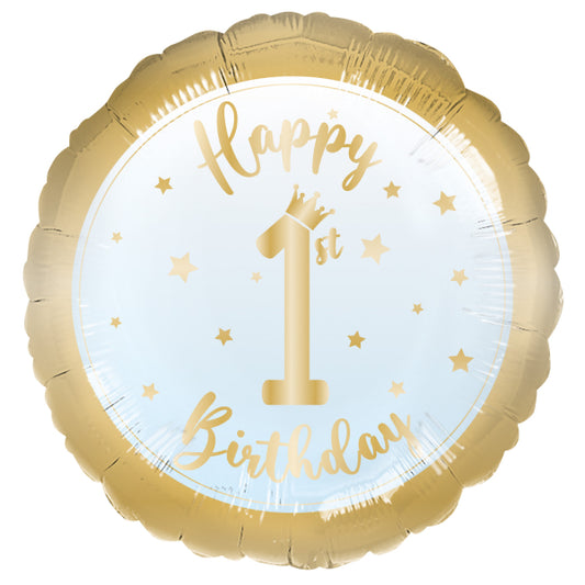 18" Μπαλόνι Happy 1st Birthday Boy