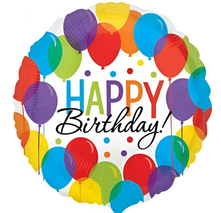 18" Μπαλόνι Happy Birthday balloons