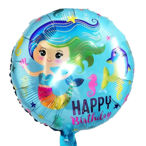 18'' Μπαλόνι Γοργόνα Άριελ - Happy Birthday