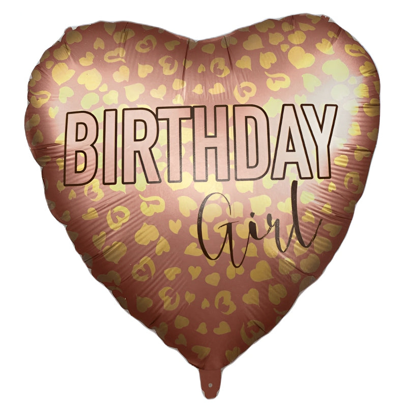 18'' Μπαλόνι Birthday Girl Λεοπάρ