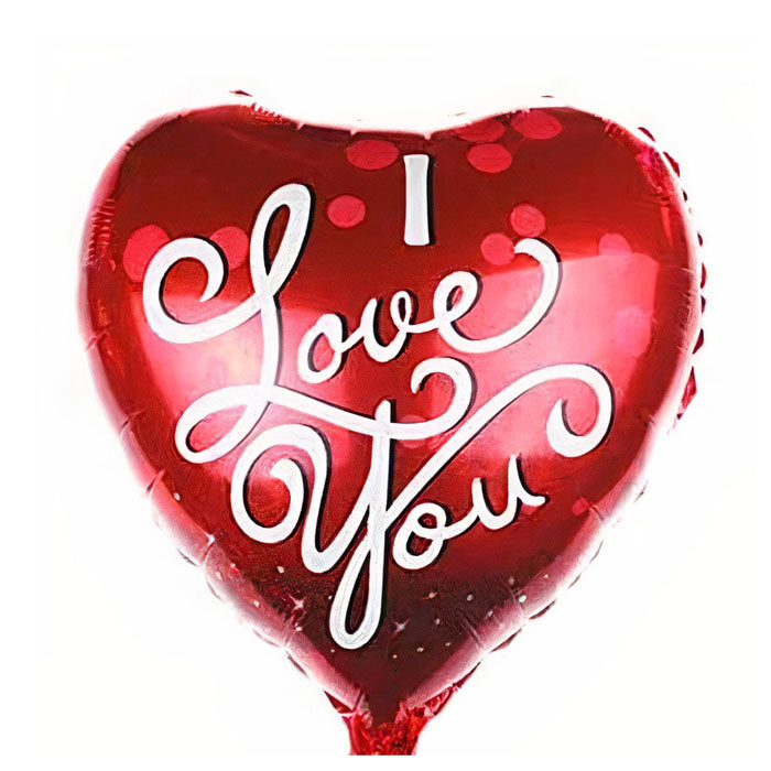 18'' Μπαλόνι Καρδιά 'Love you' παστέλ όμπρε