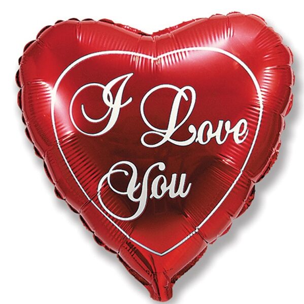 18" Μπαλόνι κόκκινη Καρδιά Love με πλαίσιο
