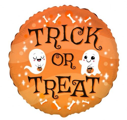 18" Μπαλόνι πορτοκαλί Trick or Treat