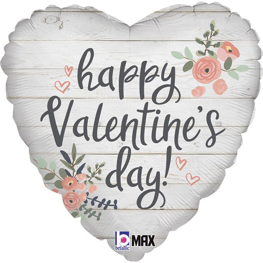 18" Μπαλόνι καρδιά Happy Valentine's Day