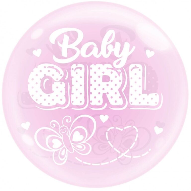 20'' Bobo Μπαλόνι Baby Girl πεταλούδα