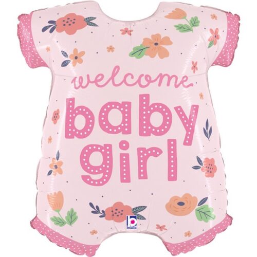 31" Μπαλόνι Φορμάκι Welcome Baby Girl