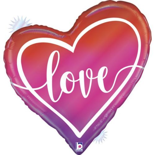 35'' Μπαλόνι Καρδιά Opal Ombre Love