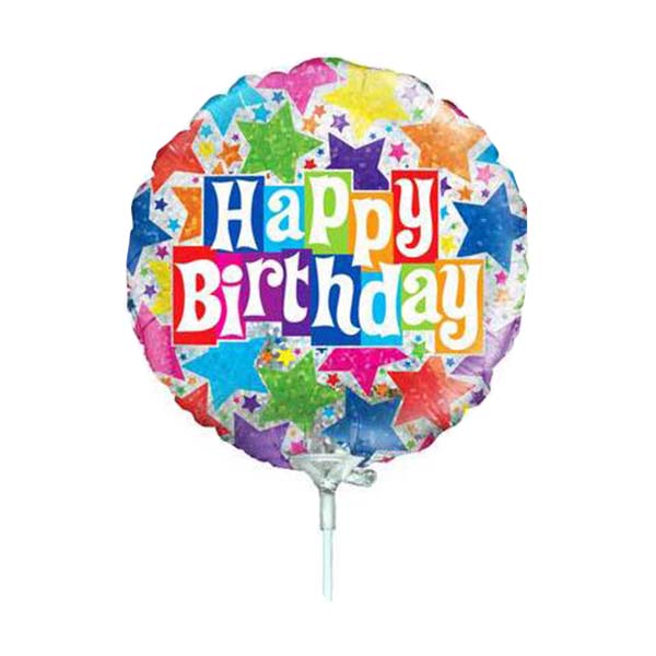9'' Mini Shape Μπαλόνι Happy Birthday