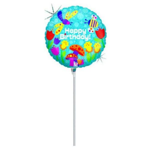 9'' Mini Shape Μπαλόνι Happy Birthday