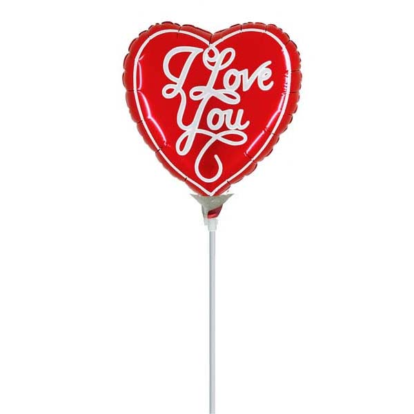 9" Mini Shape Μπαλόνι κόκκινη Καρδιά I Love you