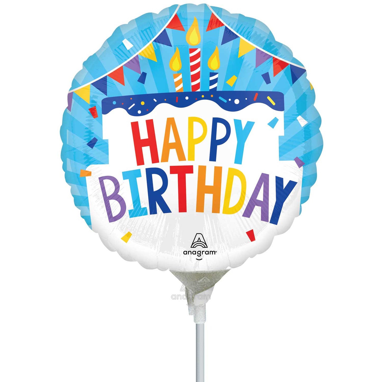9'' Mini Shape Μπαλόνι Happy Birthday