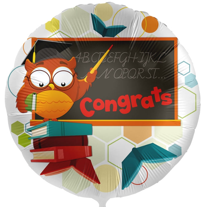 18″ Μπαλόνι Κουκουβάγια Congrats