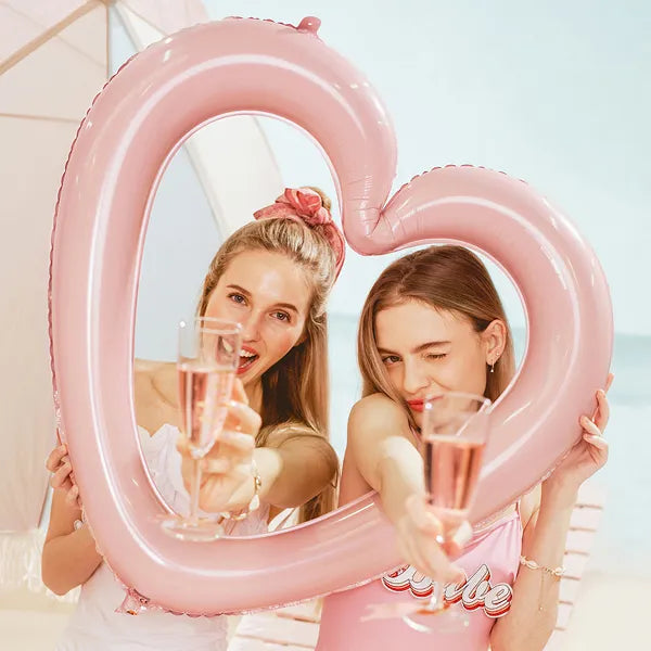 29″ Μπαλόνι ροζ Heart Frame