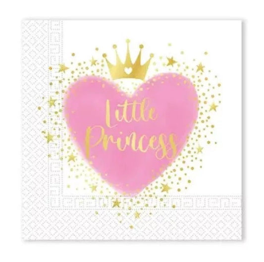 Χαρτοπετσέτες πάρτυ Little Princess (20 τεμ)